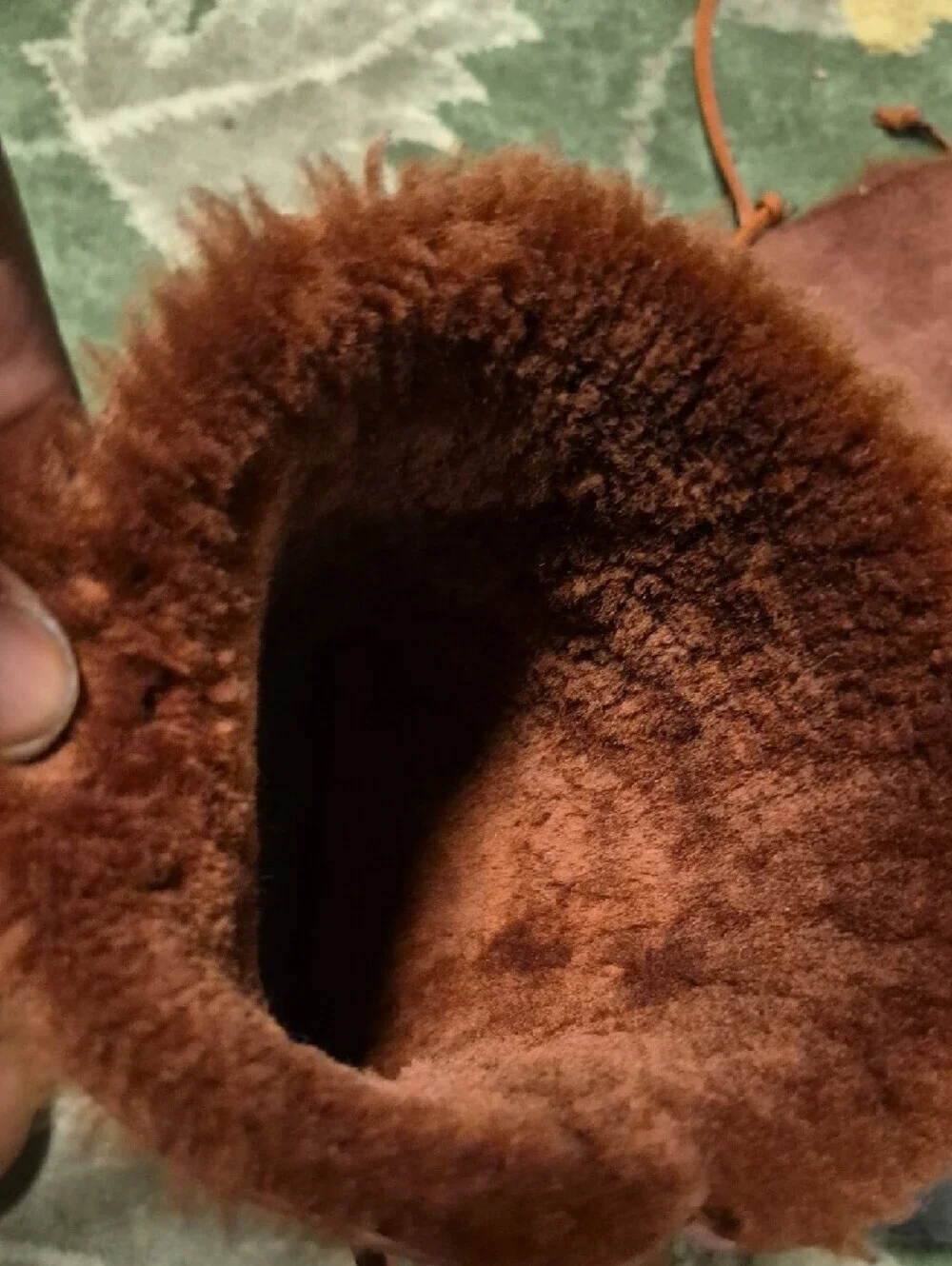 Timberland Chestnut Leather & Suede Fur-Lined Mid-Calf Boots
